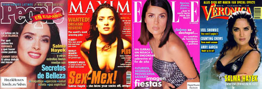 Salma Hayek magazine covers
